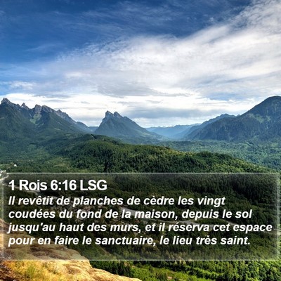 1 Rois 6:16 LSG Bible Verse Image