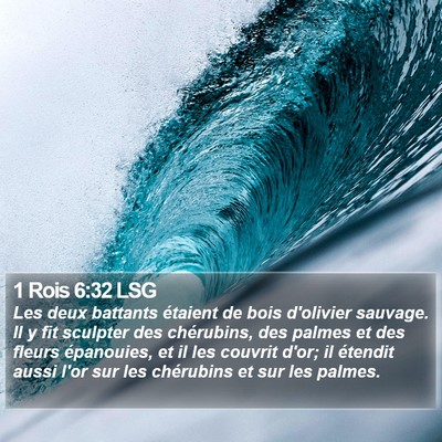 1 Rois 6:32 LSG Bible Verse Image