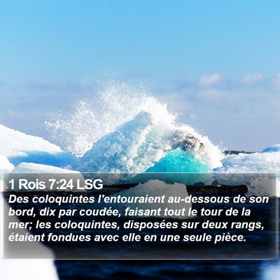 1 Rois 7:24 LSG Bible Verse Image