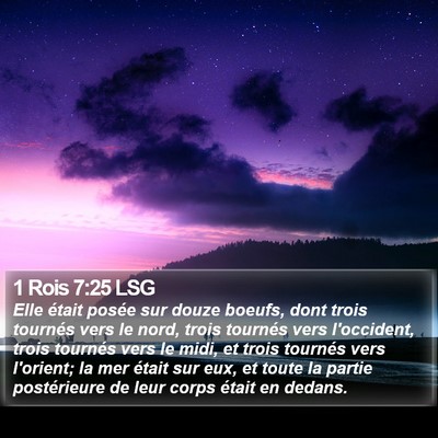1 Rois 7:25 LSG Bible Verse Image