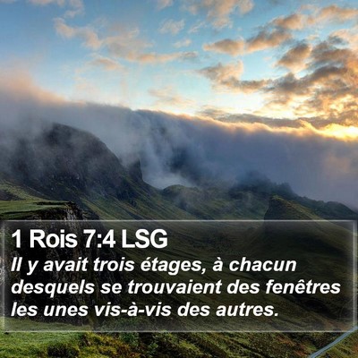 1 Rois 7:4 LSG Bible Verse Image