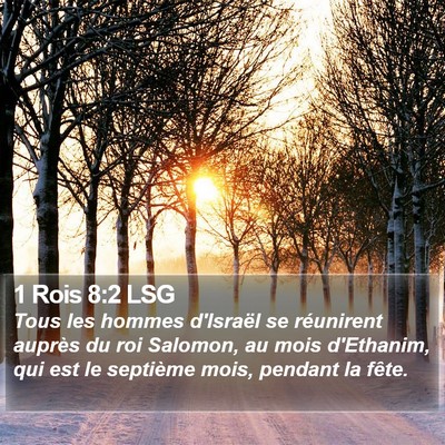1 Rois 8:2 LSG Bible Verse Image