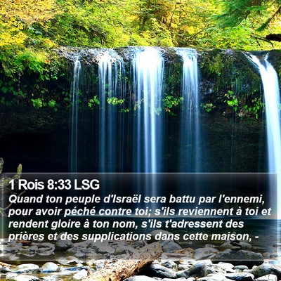 1 Rois 8:33 LSG Bible Verse Image