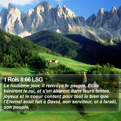 1 Rois 8:66 LSG Bible Verse Image
