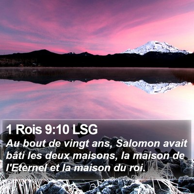 1 Rois 9:10 LSG Bible Verse Image