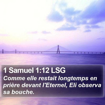 1 Samuel 1:12 LSG Bible Verse Image