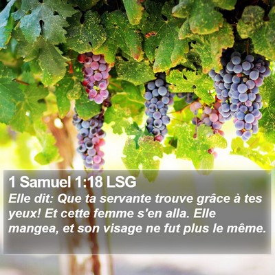 1 Samuel 1:18 LSG Bible Verse Image