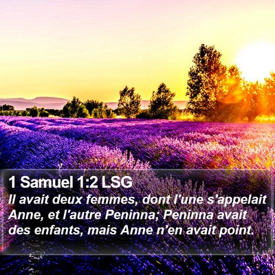 1 Samuel 1:2 LSG Bible Verse Image
