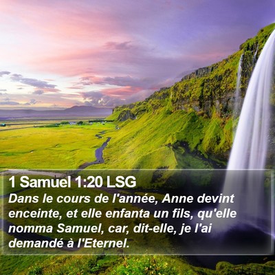 1 Samuel 1:20 LSG Bible Verse Image