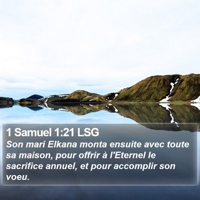 1 Samuel 1:21 LSG Bible Verse Image