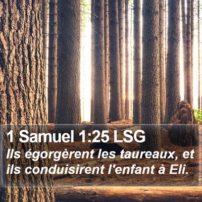 1 Samuel 1:25 LSG Bible Verse Image