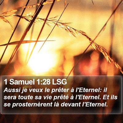 1 Samuel 1:28 LSG Bible Verse Image