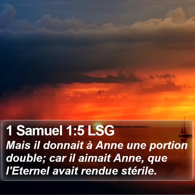 1 Samuel 1:5 LSG Bible Verse Image