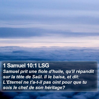 1 Samuel 10:1 LSG Bible Verse Image