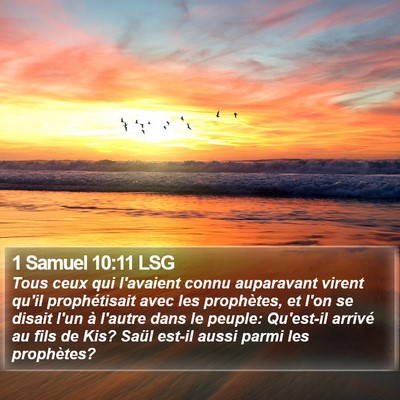 1 Samuel 10:11 LSG Bible Verse Image