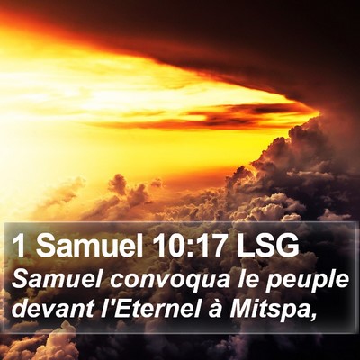 1 Samuel 10:17 LSG Bible Verse Image