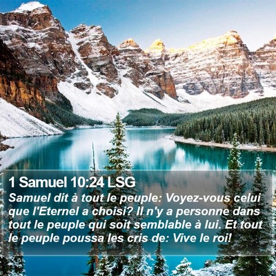 1 Samuel 10:24 LSG Bible Verse Image