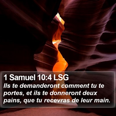 1 Samuel 10:4 LSG Bible Verse Image