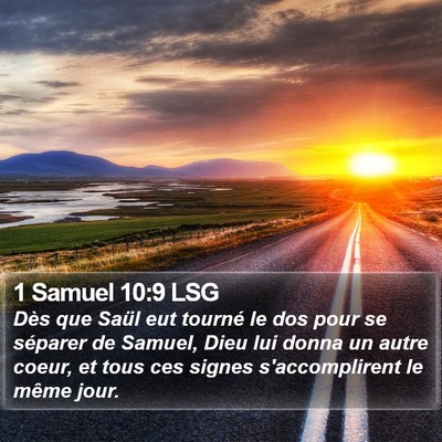 1 Samuel 10:9 LSG Bible Verse Image