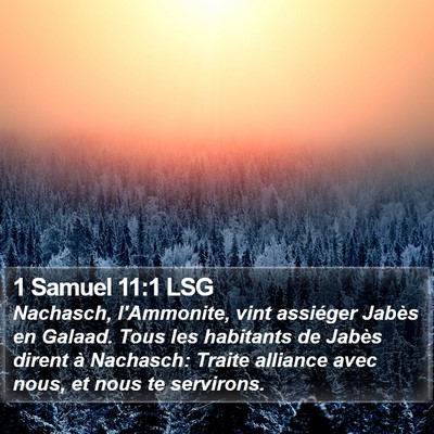 1 Samuel 11:1 LSG Bible Verse Image
