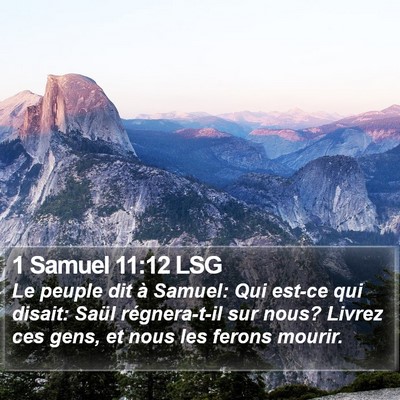 1 Samuel 11:12 LSG Bible Verse Image