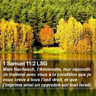 1 Samuel 11:2 LSG Bible Verse Image