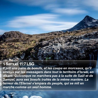 1 Samuel 11:7 LSG Bible Verse Image