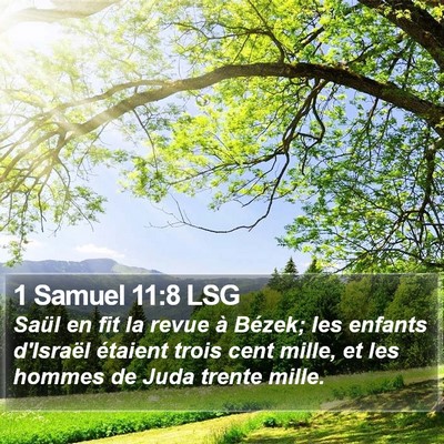 1 Samuel 11:8 LSG Bible Verse Image