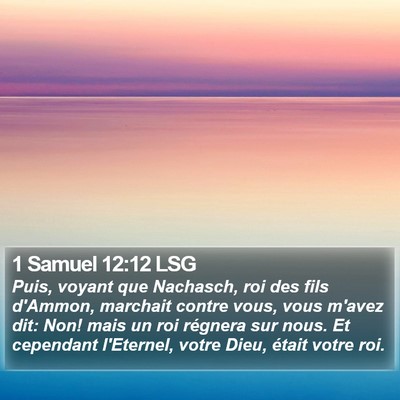 1 Samuel 12:12 LSG Bible Verse Image