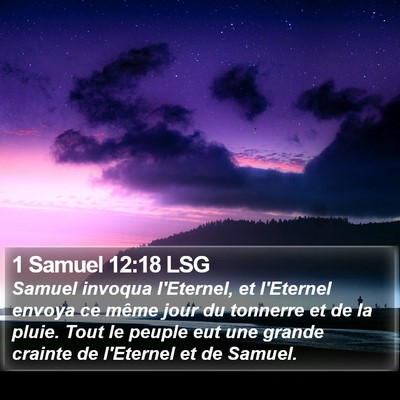 1 Samuel 12:18 LSG Bible Verse Image