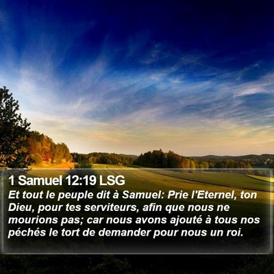 1 Samuel 12:19 LSG Bible Verse Image