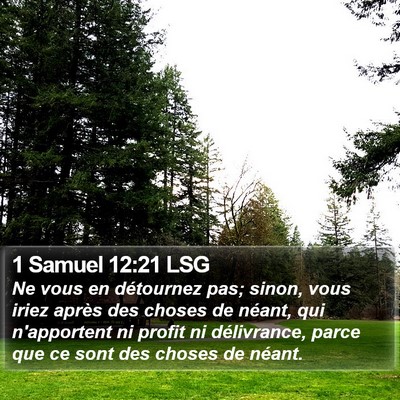 1 Samuel 12:21 LSG Bible Verse Image