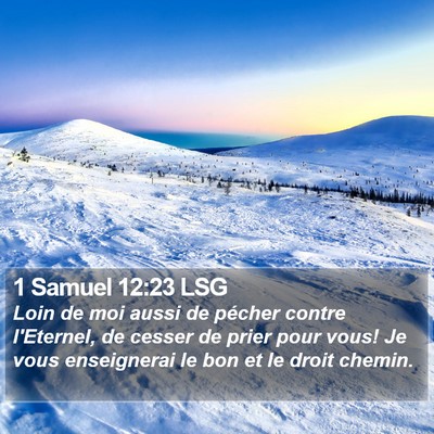 1 Samuel 12:23 LSG Bible Verse Image