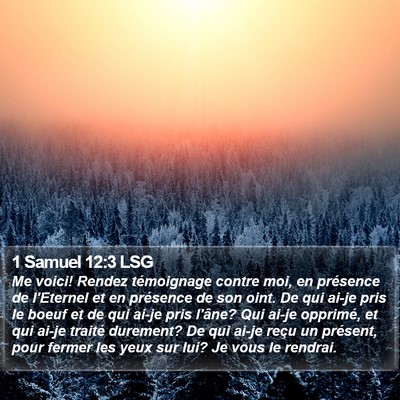 1 Samuel 12:3 LSG Bible Verse Image