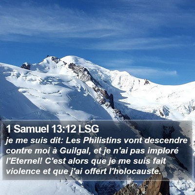 1 Samuel 13:12 LSG Bible Verse Image