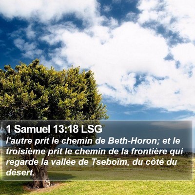 1 Samuel 13:18 LSG Bible Verse Image