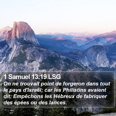 1 Samuel 13:19 LSG Bible Verse Image