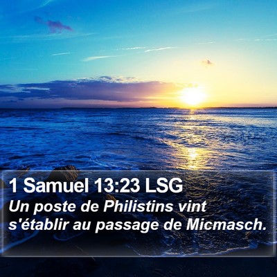 1 Samuel 13:23 LSG Bible Verse Image