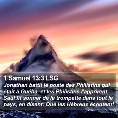 1 Samuel 13:3 LSG Bible Verse Image