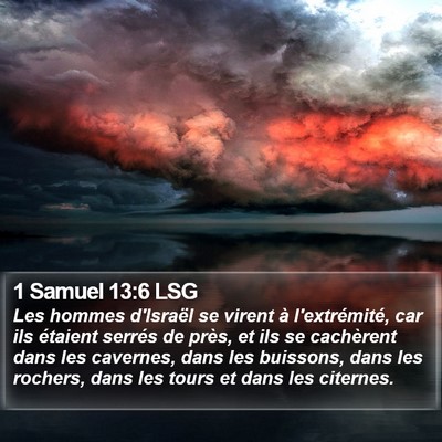 1 Samuel 13:6 LSG Bible Verse Image