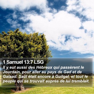 1 Samuel 13:7 LSG Bible Verse Image