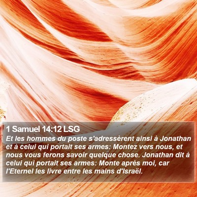1 Samuel 14:12 LSG Bible Verse Image
