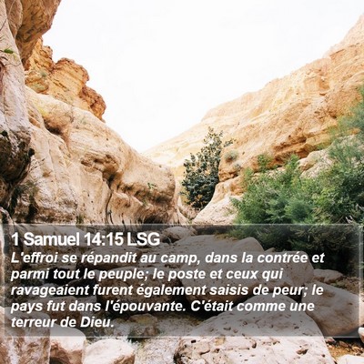 1 Samuel 14:15 LSG Bible Verse Image