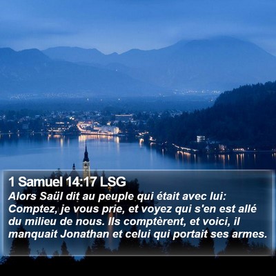 1 Samuel 14:17 LSG Bible Verse Image