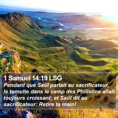 1 Samuel 14:19 LSG Bible Verse Image