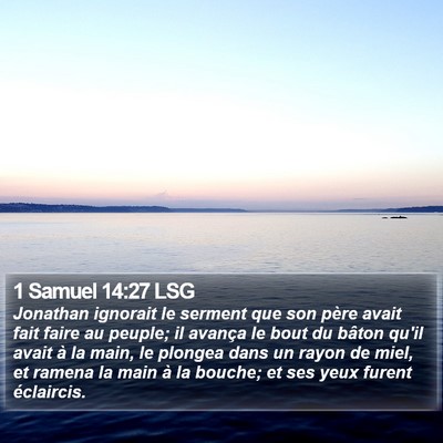 1 Samuel 14:27 LSG Bible Verse Image