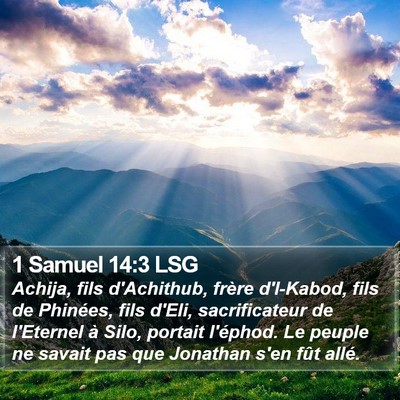 1 Samuel 14:3 LSG Bible Verse Image