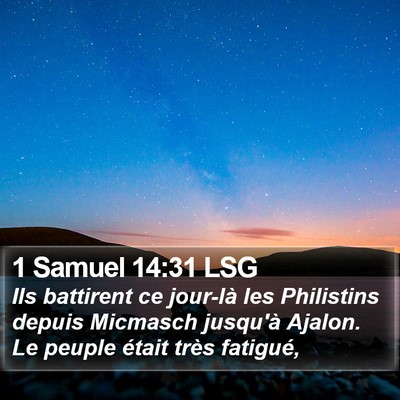 1 Samuel 14:31 LSG Bible Verse Image