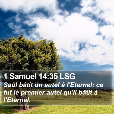 1 Samuel 14:35 LSG Bible Verse Image