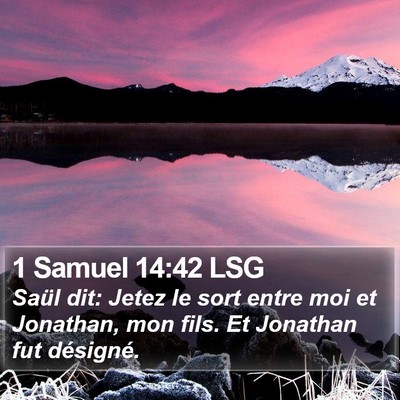 1 Samuel 14:42 LSG Bible Verse Image